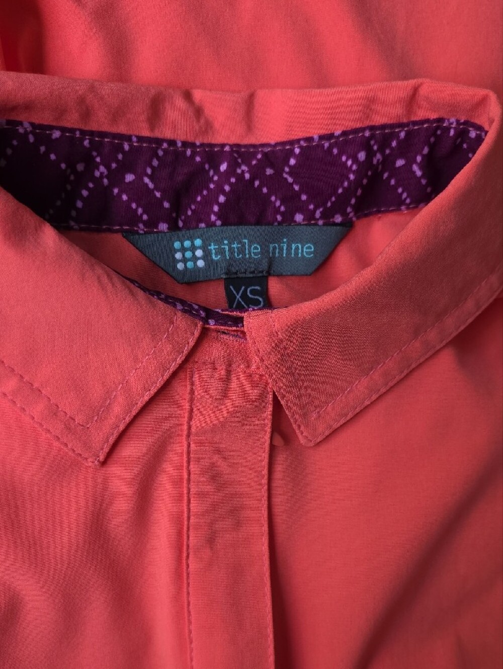 Title Nine Coral Sleeveless Polo Dress